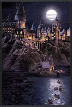 Póster Harry Potter - Hogwarts full moon