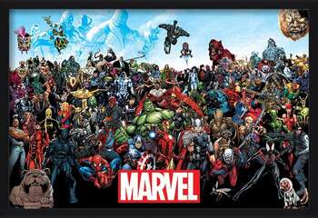 Poster enmarcado Marvel - Universe