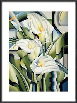 Póster Cubist Lilies