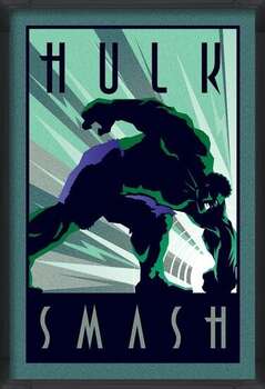 Poster enmarcado Marvel Deco - Hulk