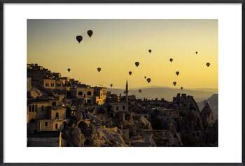 Póster Sunrise over Cappadocia